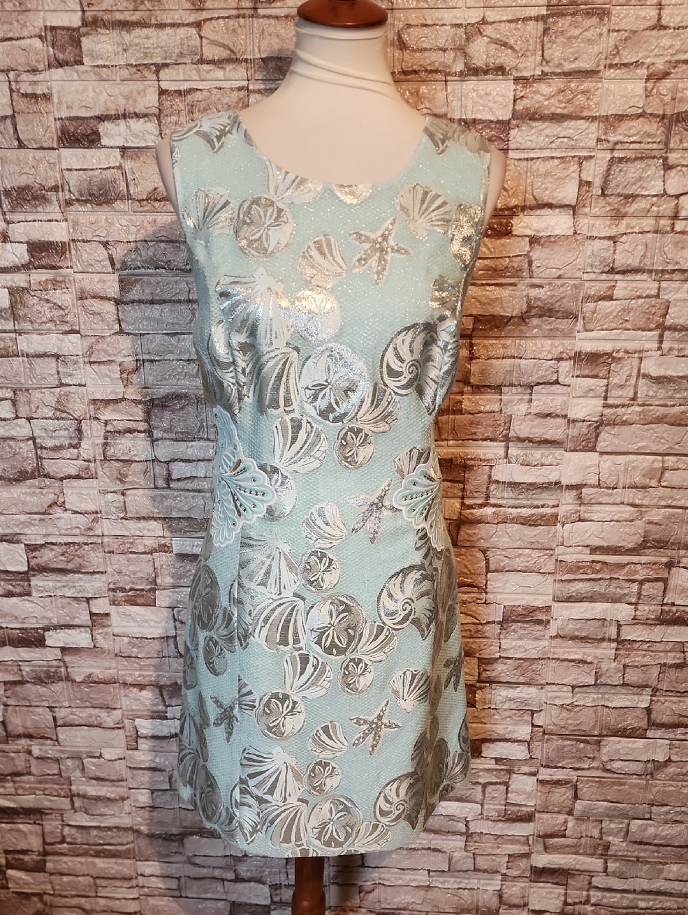 Lilly Pulitzer Metallic Shell Shift Dress